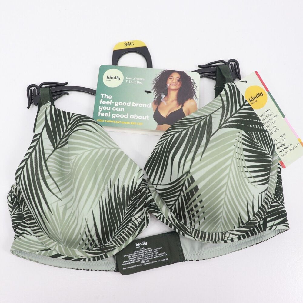 Kindly Yours Women’s Sustainable Tailored Full Coverage T-Shirt Bra 34C